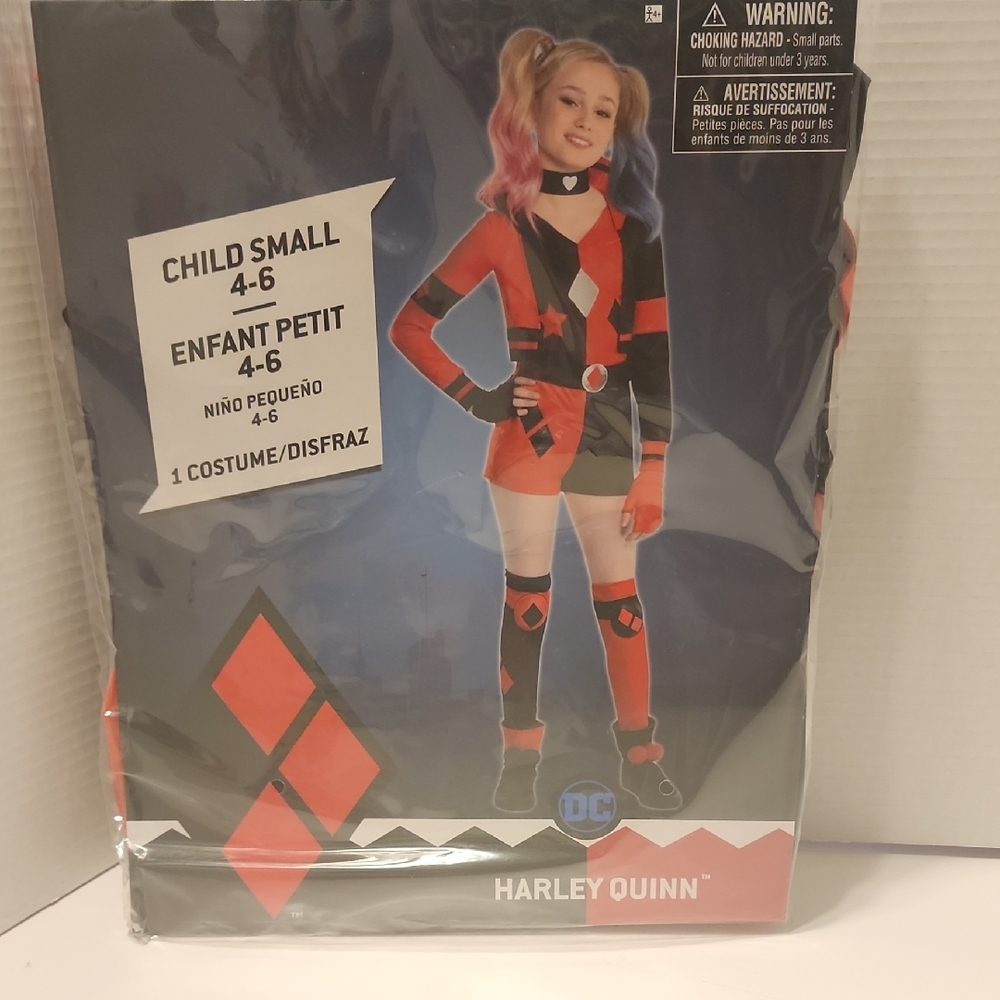 DC Harley Quinn Kids Costume - Red and Black